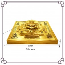 3D Double Lotus Siddh Ganesh Yantra/ Meru Ganesh Yantra-D-LTYNT1004